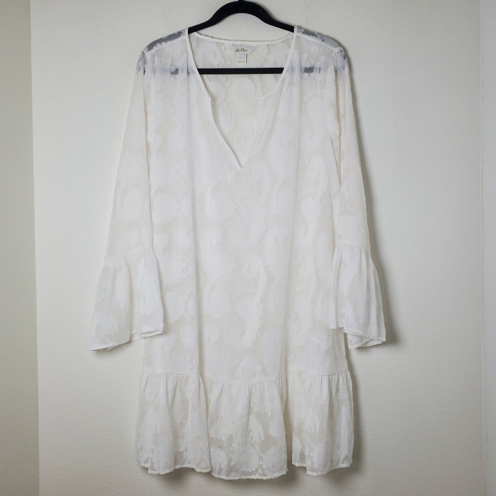 Lilly Pulitzer White Sheer Lace Swim Coverup - Picture 4 of 13